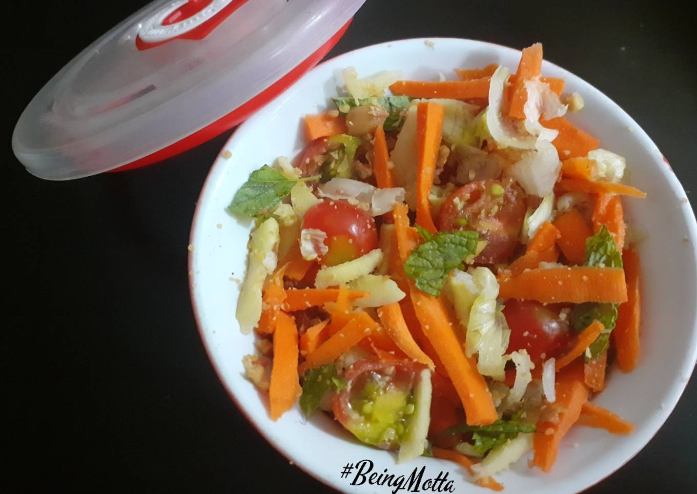 Step-by-Step Guide to Prepare Any-night-of-the-week Carrot-CheeryTomato Salad