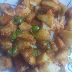 A picture of Chilli Besan Dhokla.