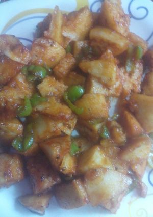 A picture of Chilli Besan Dhokla.