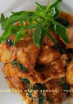 Foto resep Ayam Kare Merah Kemangi