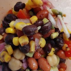 A picture of Easy Three Bean Salad.
