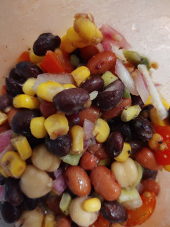 A picture of Easy Three Bean Salad.