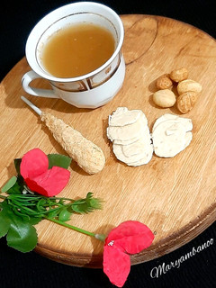 عکسی از دستور چای سبز با زنجبیل