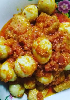 Foto resep Sambal tahu Telur Puyuh