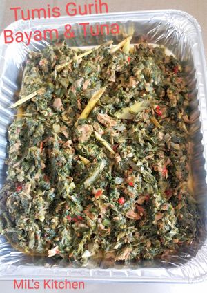 Foto resep Tumis Gurih Tuna Bayam