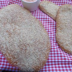 A picture of Lagana (Greek Bread).