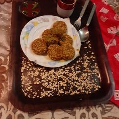 A picture of Garbanzo beans pokora kabuli chana pokora.