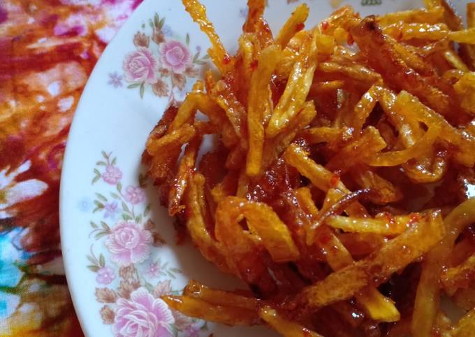 Resep Kering Kentang Pedas Manis Oleh Citra Shofiana Cookpad