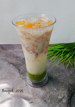 Foto resep Nangka matcha latte