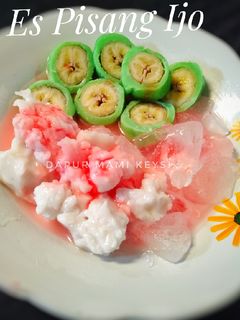 Foto resep ES pisang ijo