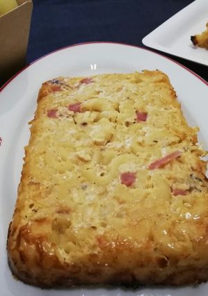Una foto de Pastel de macarrones gratinados