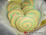 Χρωματιστά μπισκότα στροβιλιστά (pinwheels)