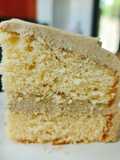 Castella with honey coffee cream