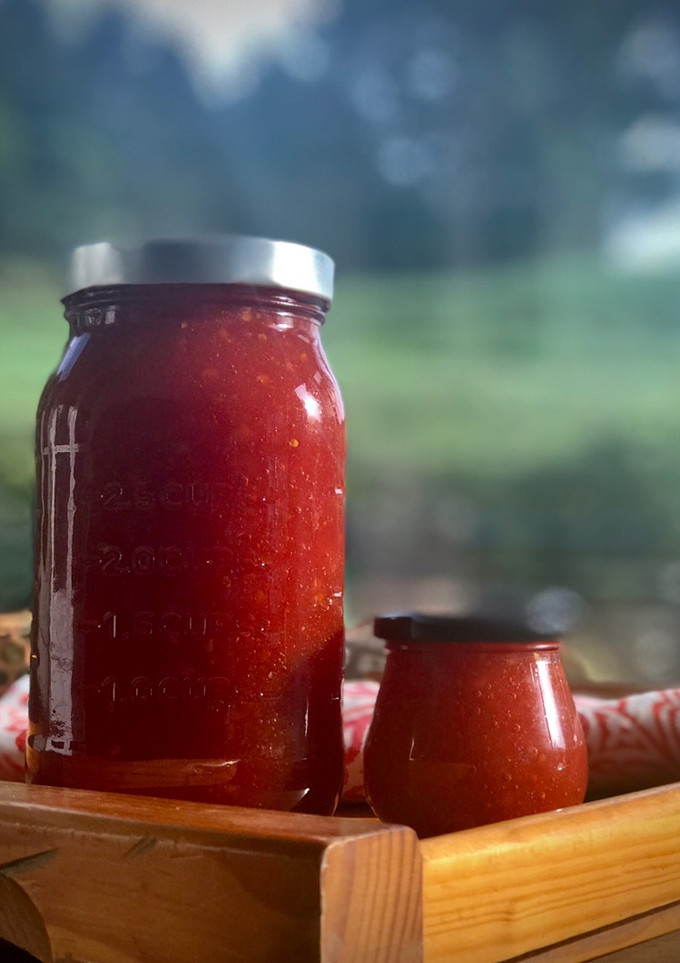 Una foto de Mermelada casera de tomate