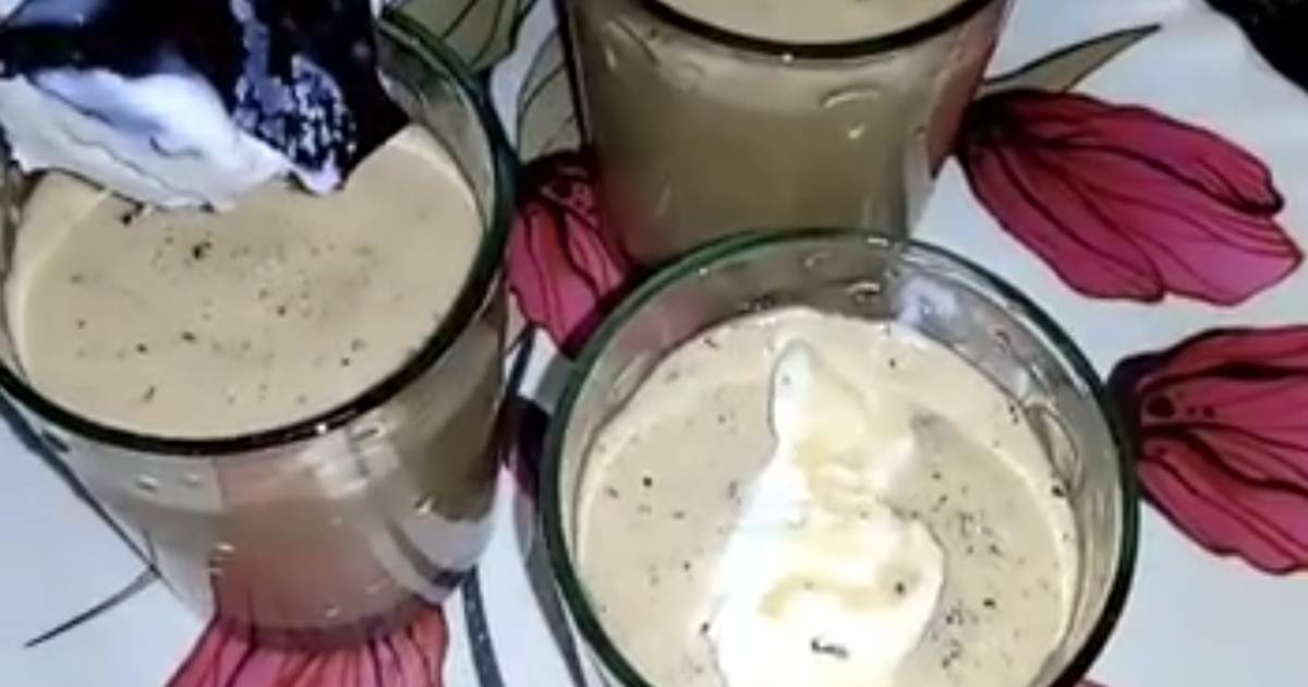 Vanilla Chocolate Ice cream Cold Coffee Using Coffee Creamer Recipe by