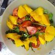 Ensalada de berros con mango