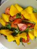 Ensalada de berros con mango