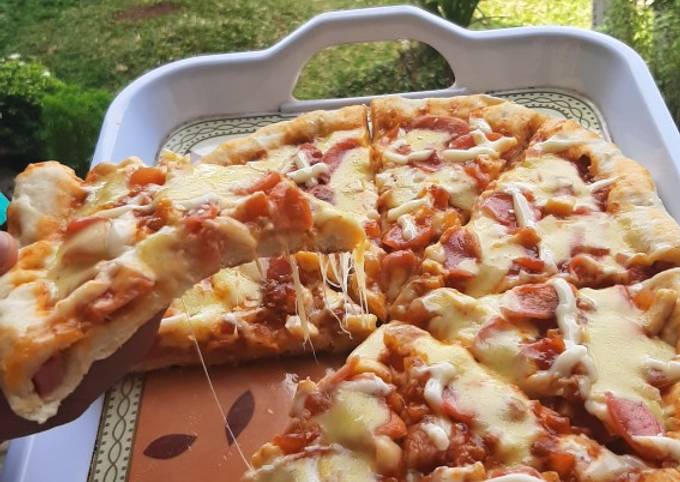 Resep Pizza teflon ala rumahan Anti Gagal