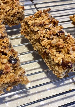 A picture of Apple Oat & Date Slices.