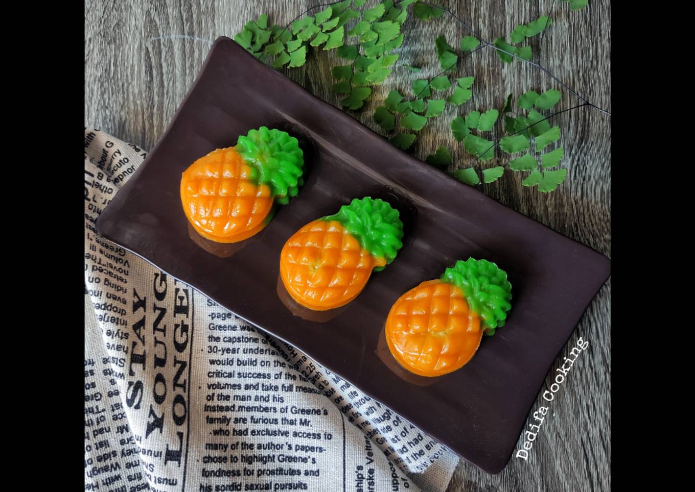 165. Kue Ku Nanas Isi Kacang Hijau