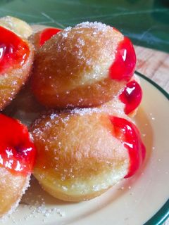 Foto resep Donut Isi Selai (Bombolini) Mudah