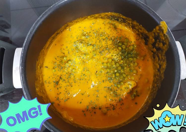 Filete de merluza en salsa de verduras Thermomix