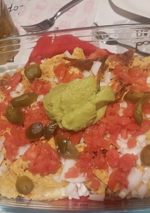 A picture of Baked Nachos.