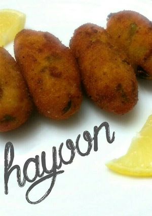 صورة لوصفة كبة الدجاج بالجبن 👌