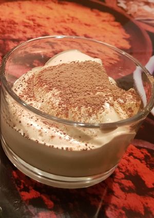 Una foto de Mousse mágico de café con TM5