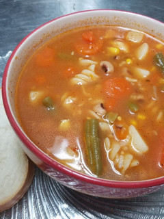 A picture of Winter Vegetable Soup.