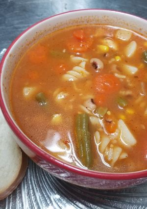 A picture of Winter Vegetable Soup.