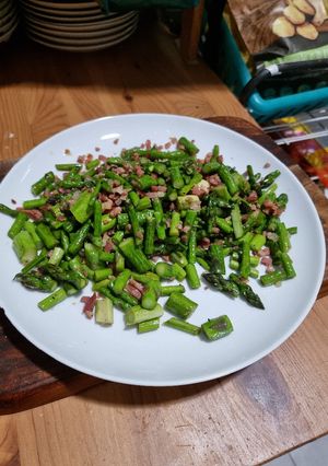 A picture of 5 minutes asparagus.