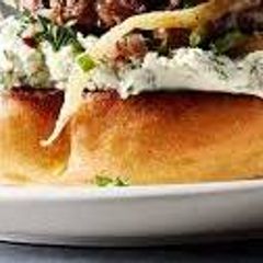 Lamb Burgers with Caramelized Onions A picture of Lamb Burgers with Caramelized Onions.