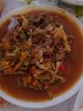 Fajitas de carne con verduras. (Estilo chino)