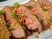 A picture of marinated steak