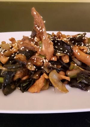 Foto resep Ayam jamur teriyaki