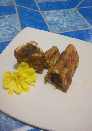 Foto resep Telur dadar mix rendang