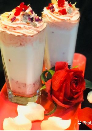 A picture of Whosayna’s Zi Dalgona Rose Milk.