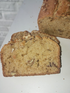 Una foto de Budín de nuez pecán