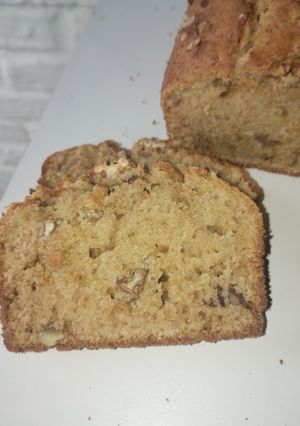 Una foto de Budín de nuez pecán