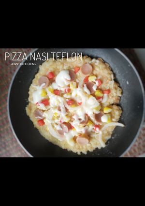 Foto resep Pizza nasi teflon