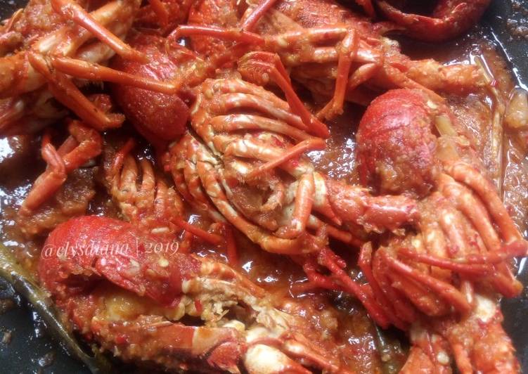 Cara Gampang Menyiapkan Lobster saus padang, Lezat