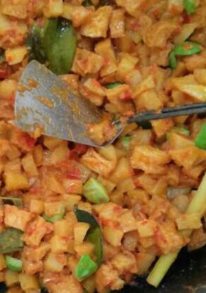 Foto resep Sambel goreng kentang + tahu