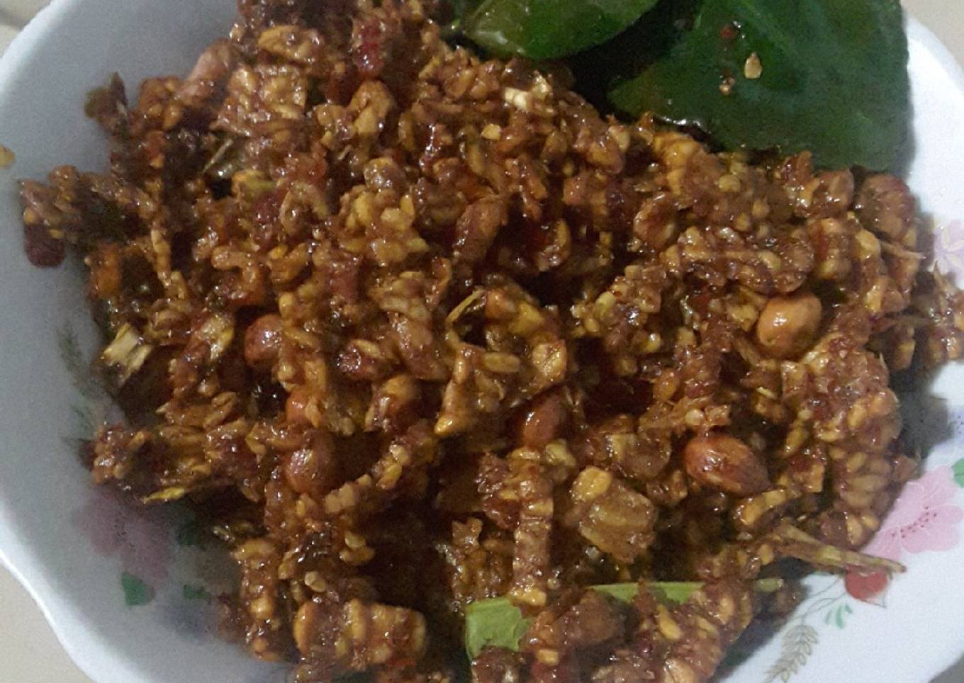 Sambal kering tempe kacang