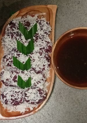 Foto resep 167. Lupis Ketan Hitam Bungkus Daun Pisang