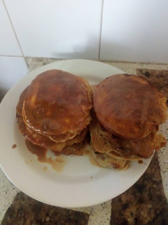 Una foto de Hotcakes de café