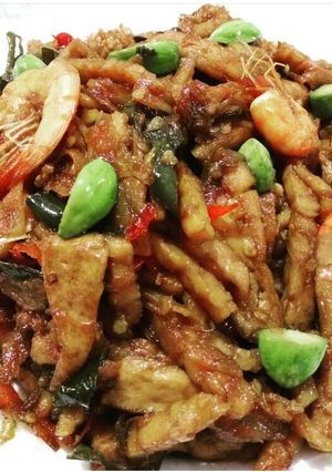 Foto resep Tempe Orek Udang Basah