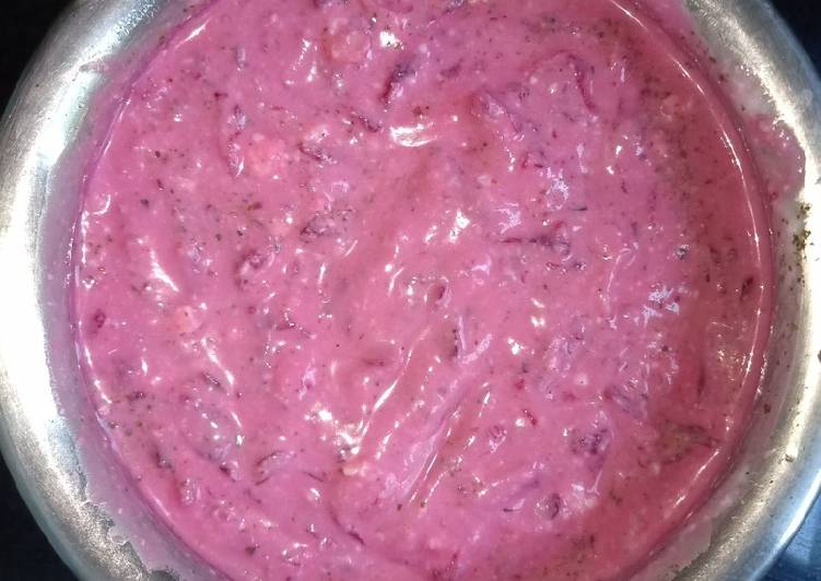 Easiest Way to Make Award-winning Beetroot Raita