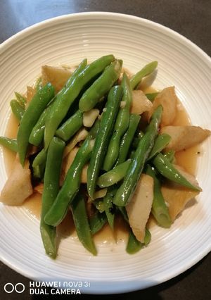 A picture of French Beans and Tofu.