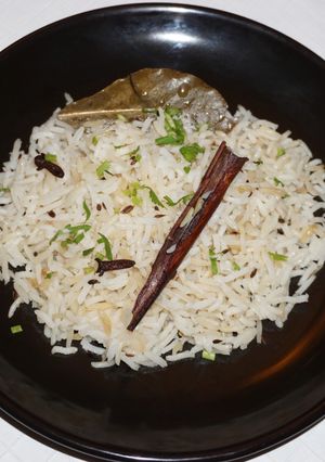 A picture of Jeera rice.